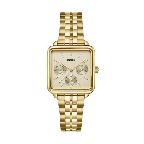 Montre Cluse La Tetragone Multifunction Doré - Montres étanches Femme | Marc Orian