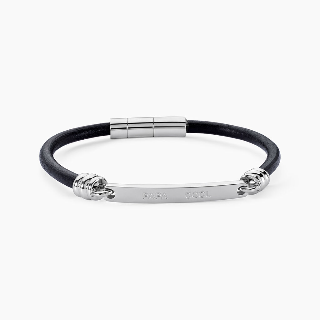 Bracelet Acier Blanc Gaspard - Bracelets cuir Homme | Marc Orian