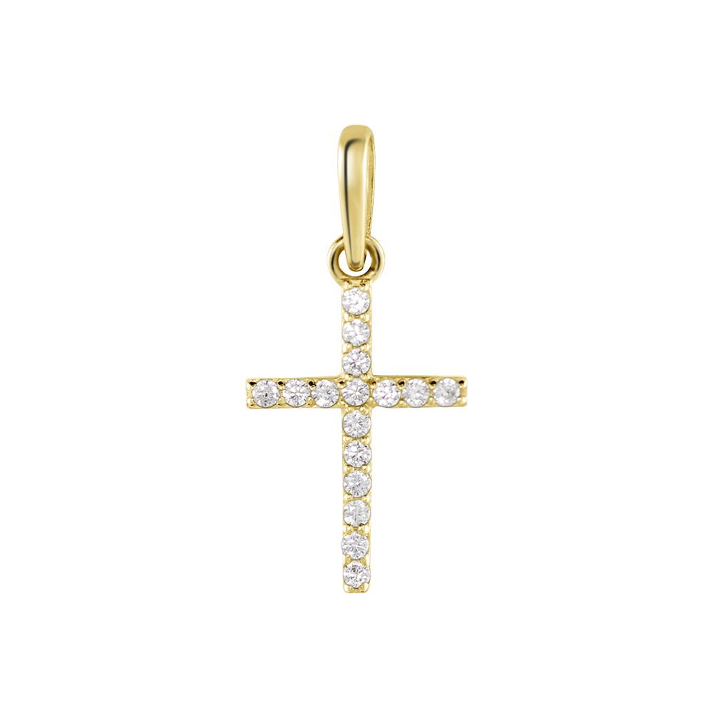 Pendentif Allen Or Jaune Oxyde De Zirconium - Pendentifs Famille | Marc Orian