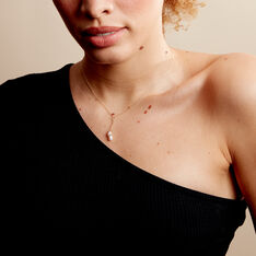 Collier Carrine 2 Fils Or Jaune Perle De Culture - Colliers Femme | Marc Orian