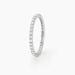 Alliance Pristina Tour Complet Or Blanc Diamant - Alliances avec pierres Femme | Marc Orian