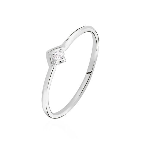 Bague De Phalange Elane Argent Blanc Oxyde De Zirconium - Bagues Solitaire Femme | Marc Orian