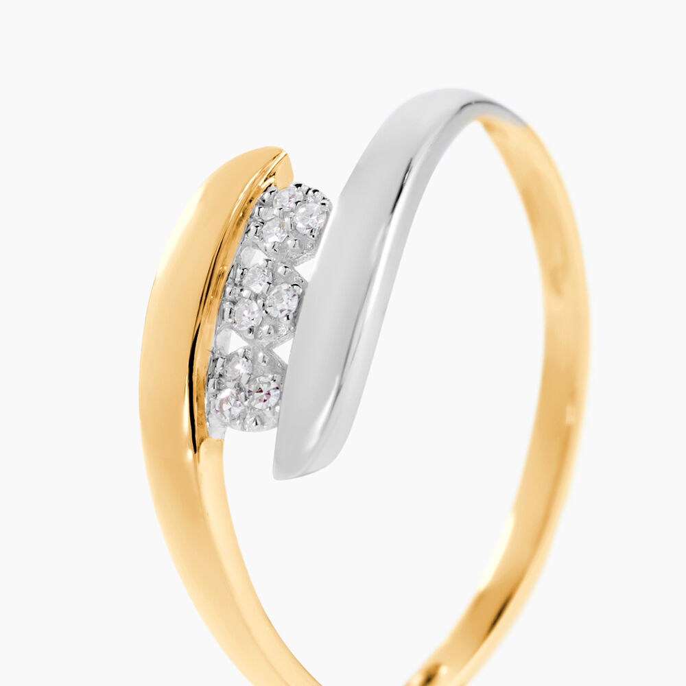 Bague Delphine Or Bicolore Diamant - Parures de mariage Femme | Marc Orian