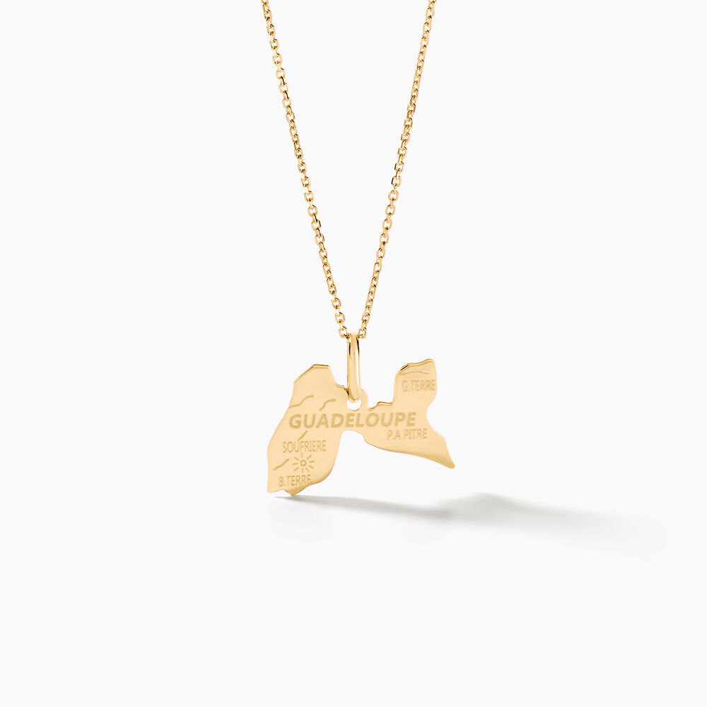 Pendentif Gaietana Guadeloupe Or Jaune - Bijoux personnalis&eacute;s Famille | Marc Orian