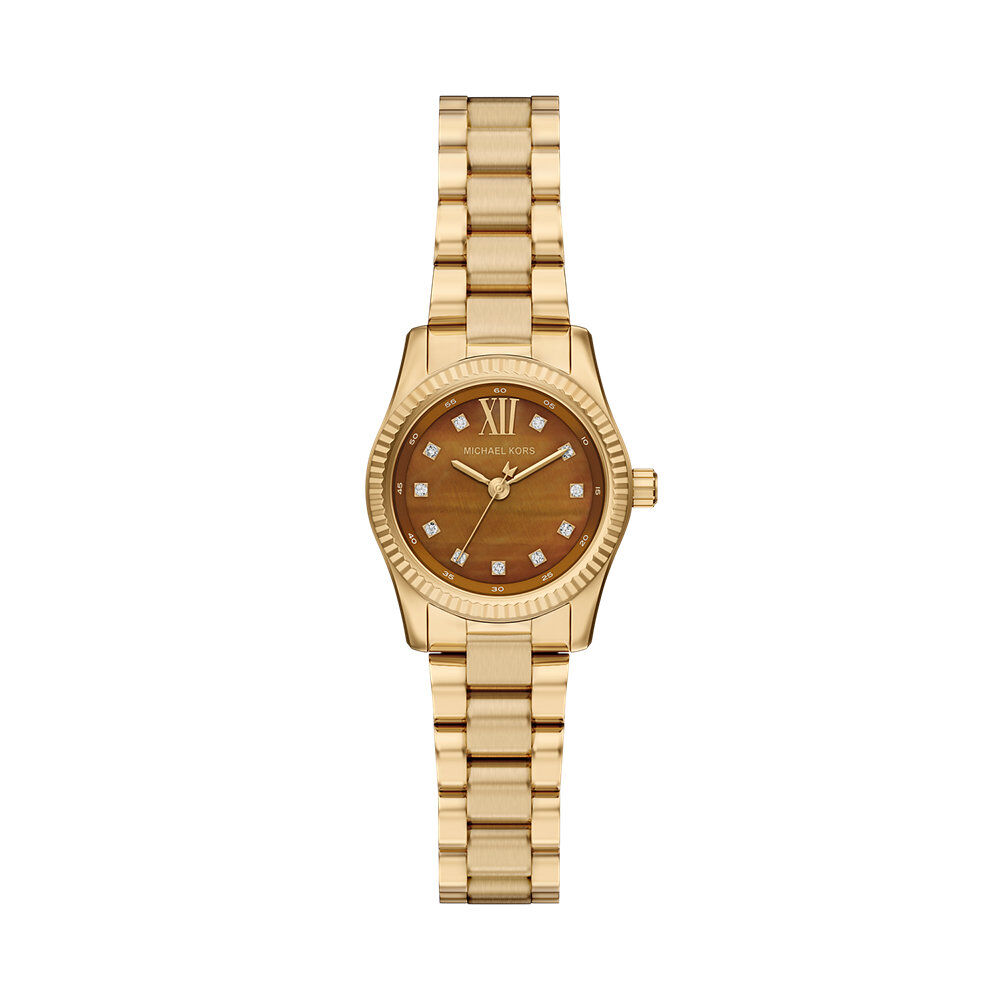 Montre Michael Kors Petite Lexington Marron - Montres &eacute;tanches Femme | Marc Orian