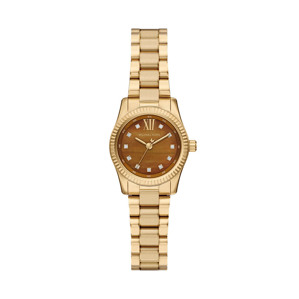 Montre Michael Kors Petite Lexington Marron - Montres &eacute;tanches Femme | Marc Orian