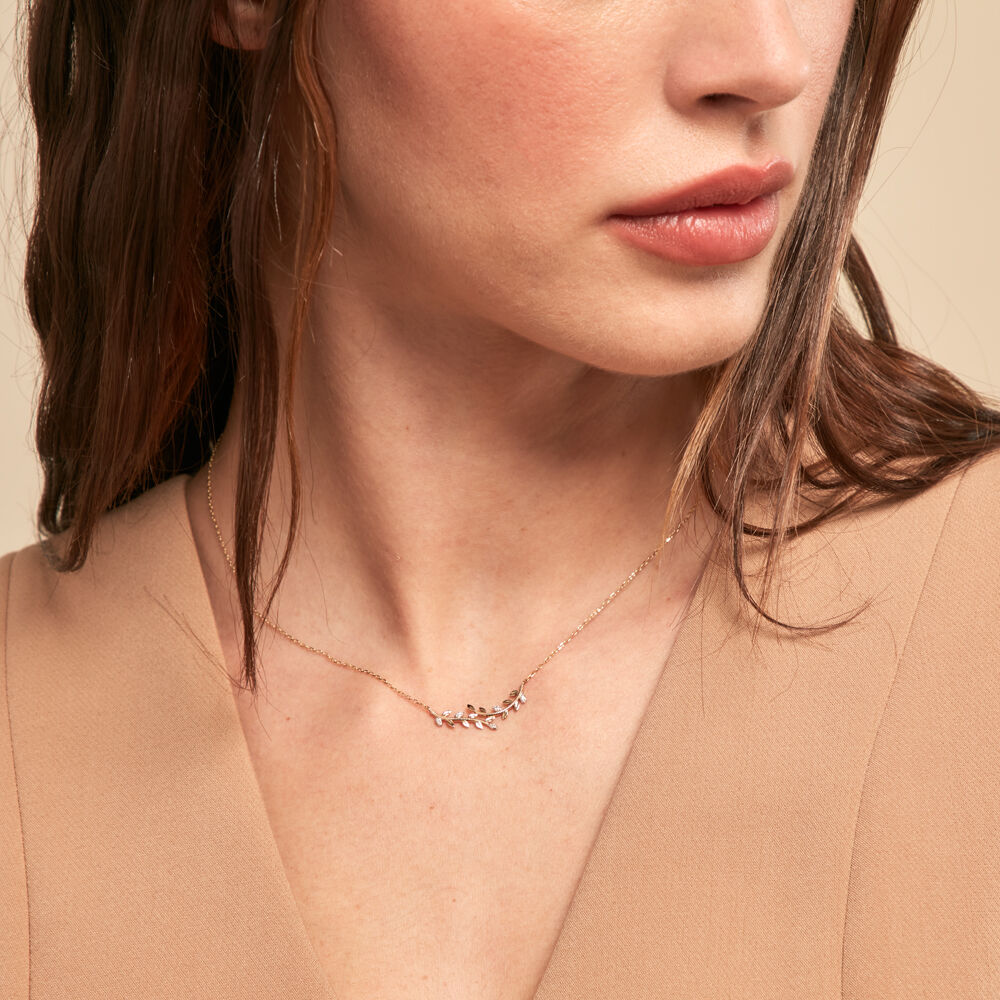 Collier Emelyne Or Jaune Diamant -  Femme | Marc Orian
