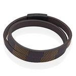 Bracelet Jourdan Chicago Cuir Noir Et Marron - Bracelets cuir Homme | Marc Orian