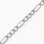 Bracelet Cameo Alternee 1/3 Or Blanc - Bracelets mailles Homme | Marc Orian