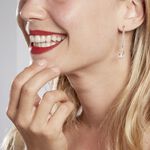 Boucles D'oreilles Pendantes Sathya Argent Blanc Oxyde De Zirconium - Pendantes Femme | Marc Orian