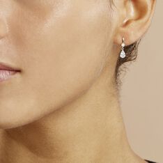 Boucles D'oreilles Pendantes Goutte Or Jaune Oxyde De Zirconium - Boucles d'oreilles Pendantes Femme | Marc Orian