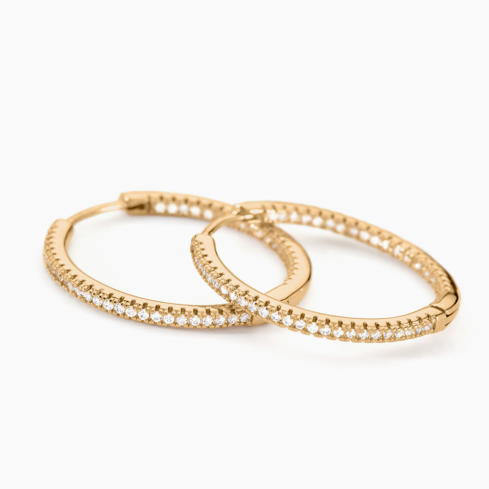 Cr&eacute;oles Karolina Rondes Plaqu&eacute; Or Jaune Oxyde De Zirconium - Cr&eacute;oles Femme | Marc Orian