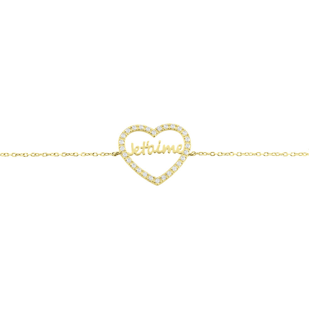 Bracelet Or Jaune Derry Oxyde De Zirconium - Bracelets chaînes Femme | Marc Orian