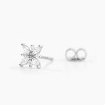 Boucles D'oreilles Puces Eclat Argent Blanc Oxyde De Zirconium - Puces Femme | Marc Orian