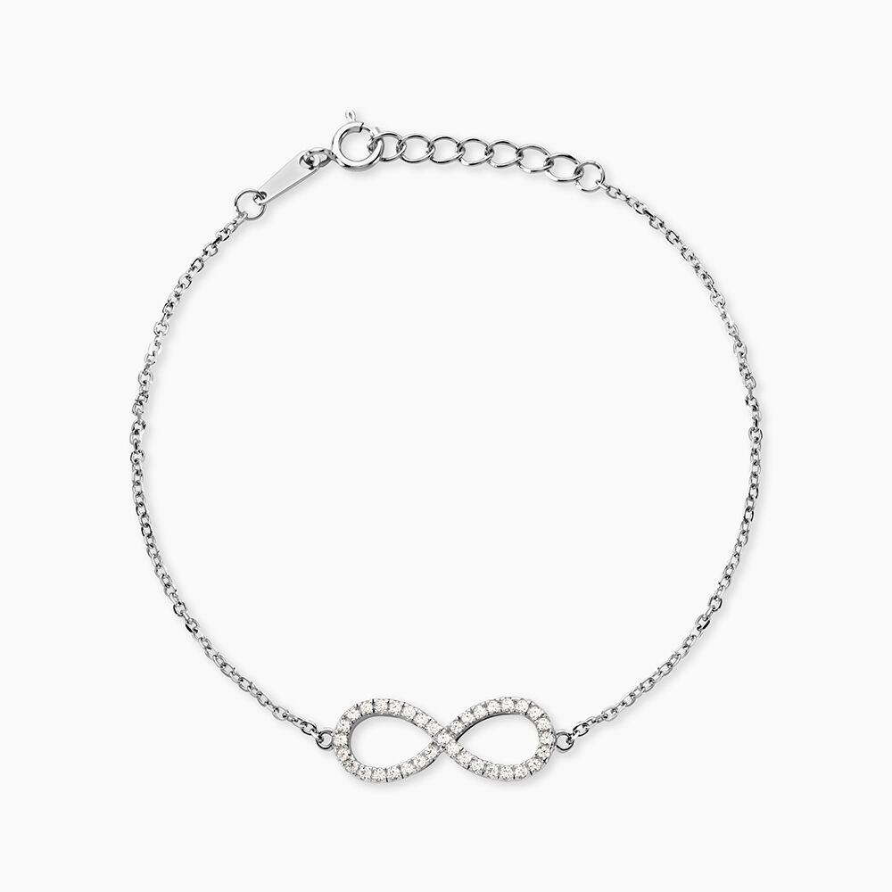 Bracelet Argent Blanc Rowan Oxyde De Zirconium - Bracelets fantaisie Femme | Marc Orian