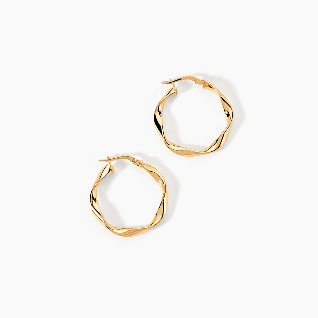 Cr&eacute;oles Falbala Or Jaune - Cr&eacute;oles Femme | Marc Orian