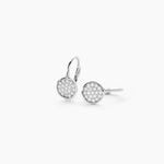 Boucles D'oreilles Pendantes Maximine Argent Blanc Oxyde De Zirconium - Pendantes Femme | Marc Orian