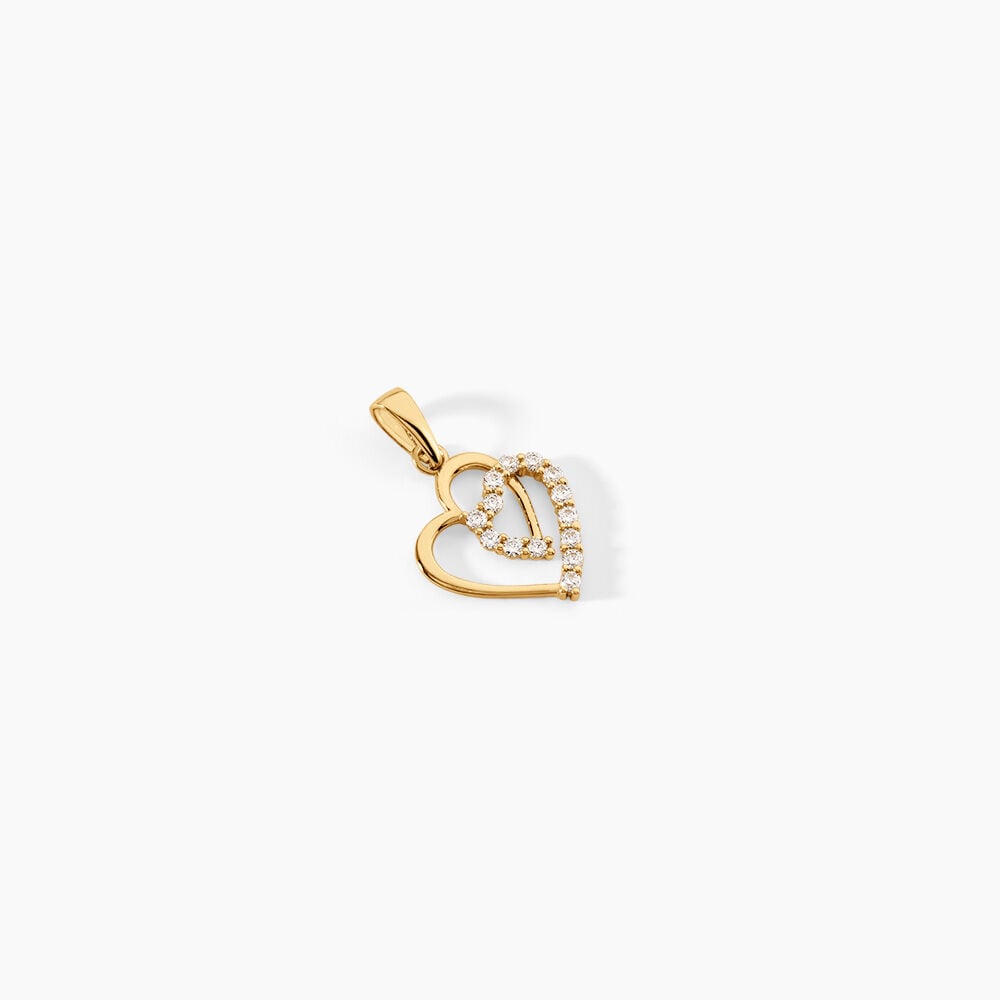 Pendentif Ademe Ivena Dor&eacute; A L'Or 750/1000 Oxyde De Zirconium - Bijoux fantaisie Femme | Marc Orian