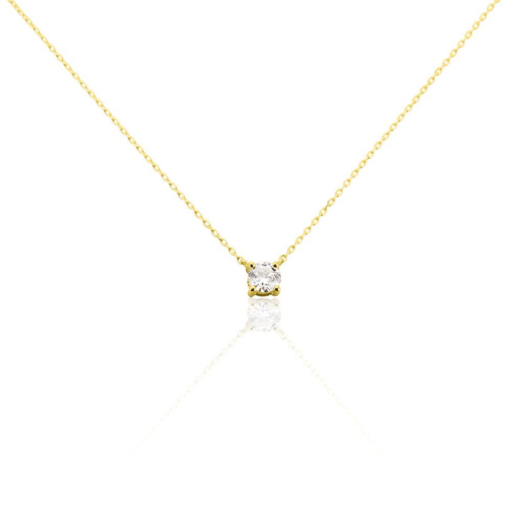 Collier Or Jaune Aphrodite Diamant - Colliers solitaires Femme | Marc Orian