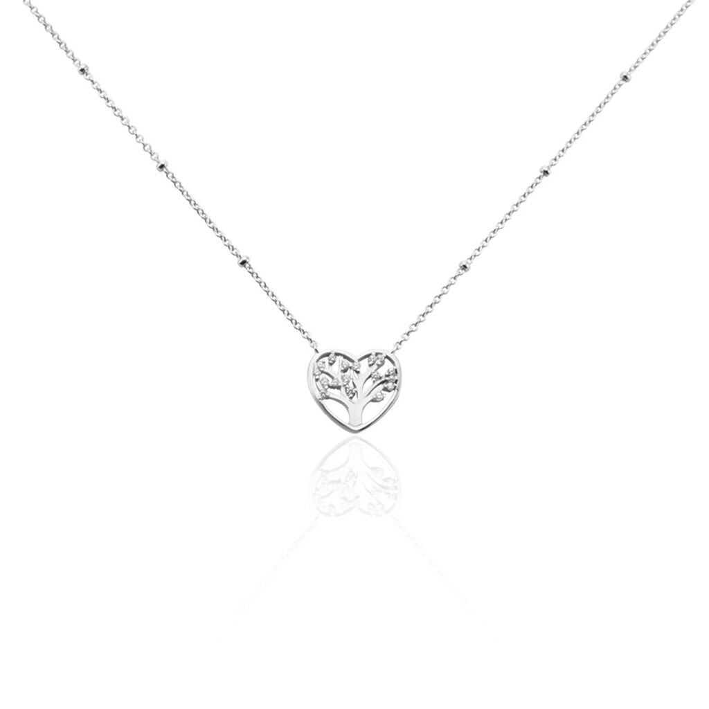 Collier Raimond Argent Blanc Oxyde De Zirconium - Colliers avec pierres Femme | Marc Orian