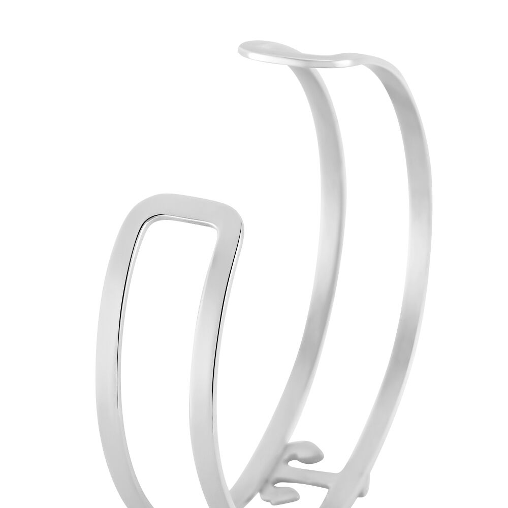 Bracelet Jonc Meysa Acier Blanc Strass - Bracelets joncs Femme | Marc Orian