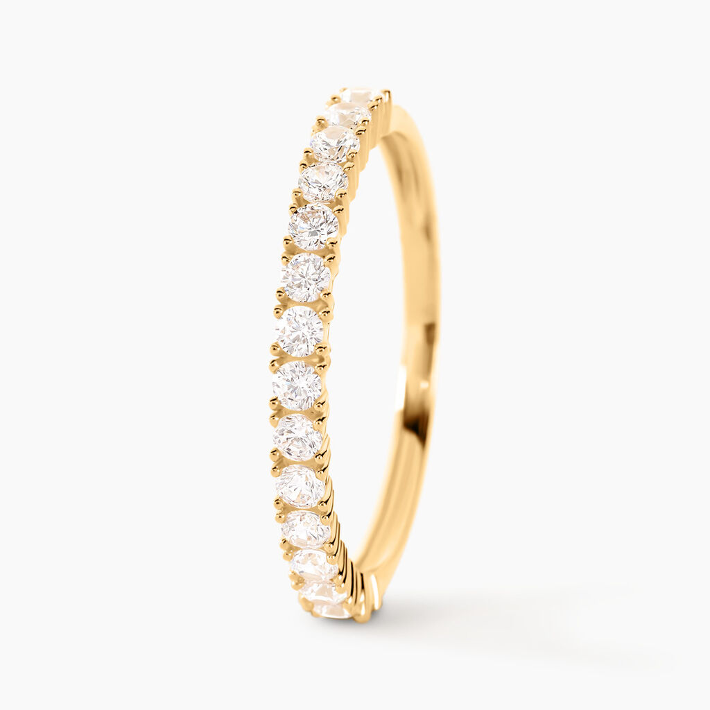 Alliance Julietta Or Jaune Oxyde De Zirconium - Alliances duo Femme | Marc Orian