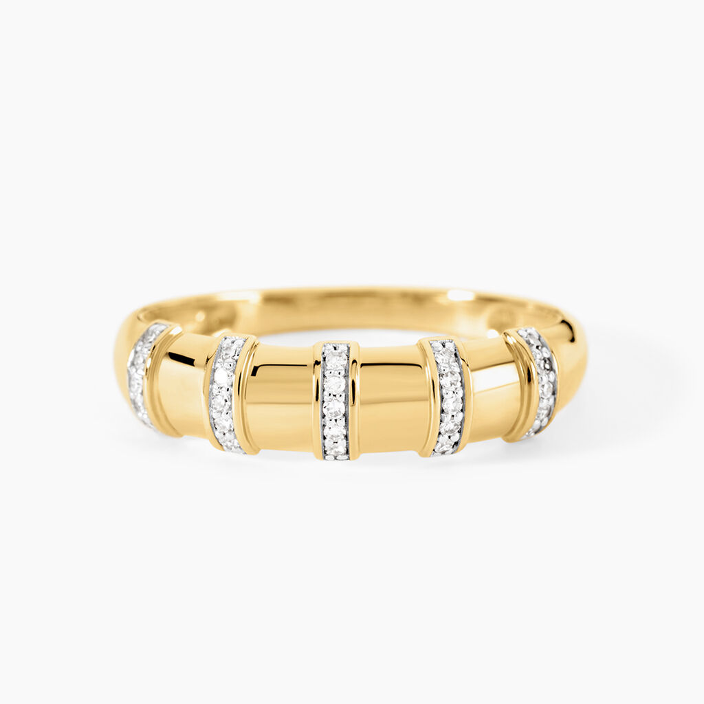 Bague Cyneburga Or Jaune Diamant - Bagues pierres précieuses Femme | Marc Orian