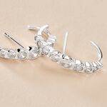 Boucles D'oreilles Liviu Argent Blanc Oxyde De Zirconium - Cr&eacute;oles Femme | Marc Orian
