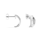 Demi Cr&eacute;oles Anne-christelleae Argent Blanc - Puces Femme | Marc Orian