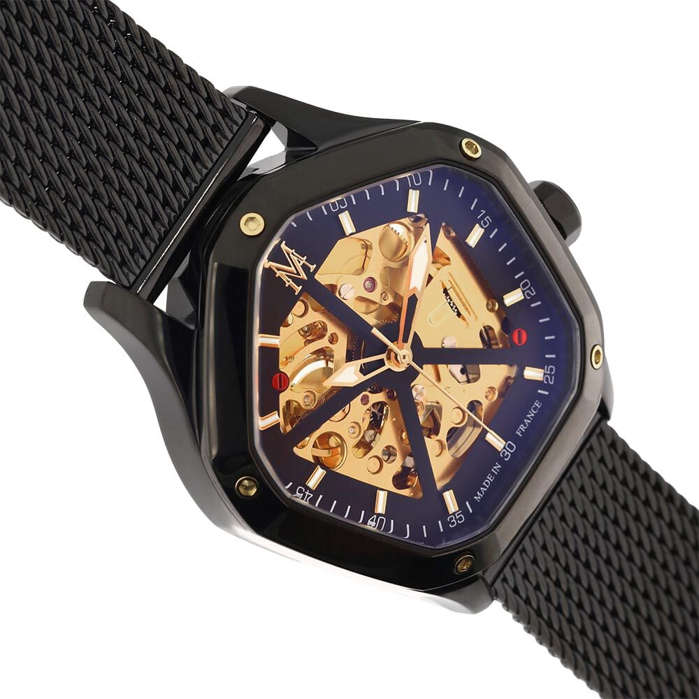 Montre Montignac Geometric Automatique Doré - Montres automatiques Homme | Marc Orian