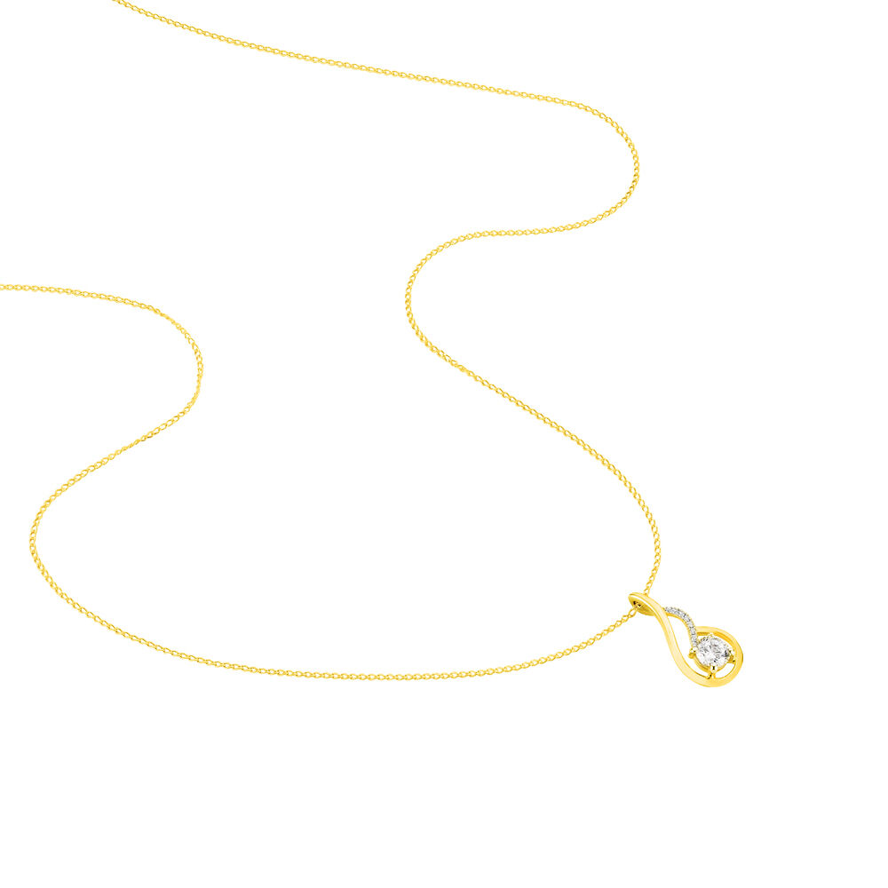 Collier Koline Or Jaune Oxyde De Zirconium - Colliers solitaires Femme | Marc Orian