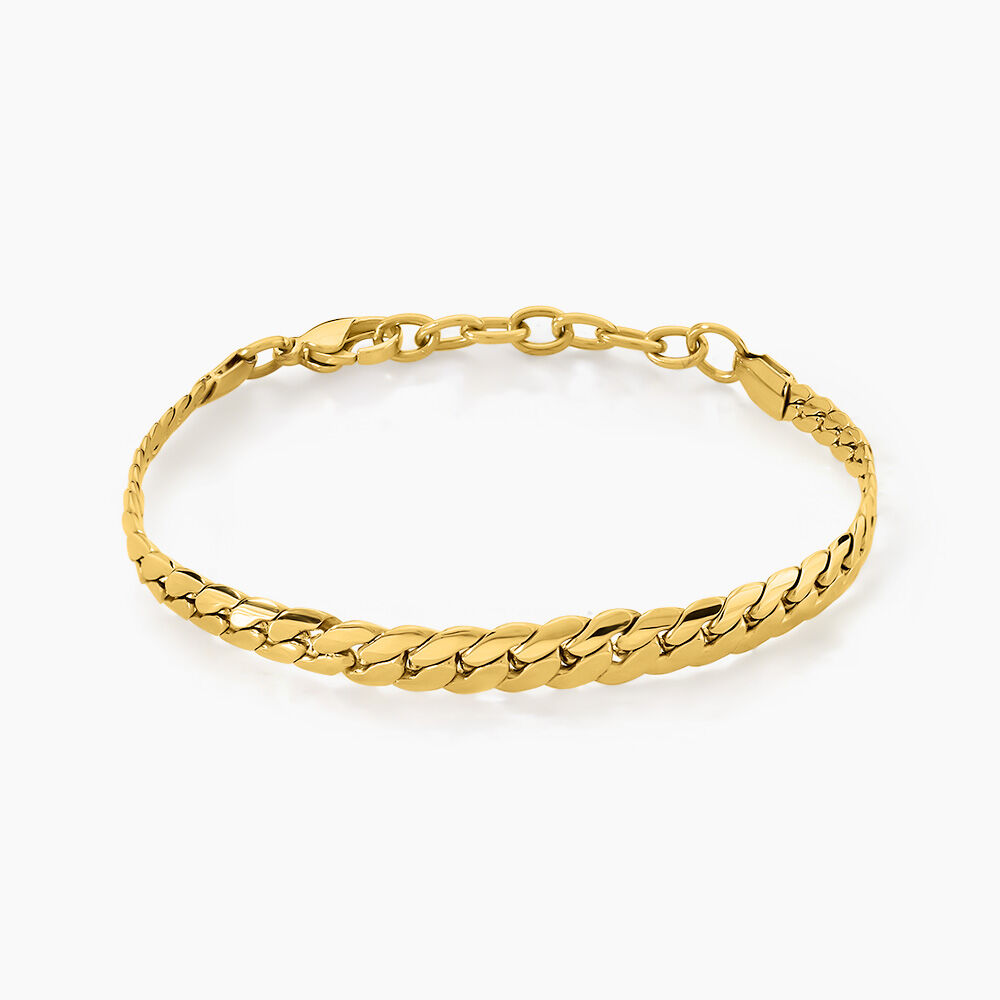 Bracelet Adelin Acier Jaune - Bracelets mailles Femme | Marc Orian