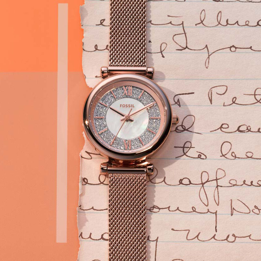 Montre fossil store rose