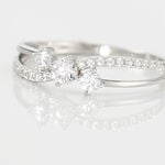 Bague Edwige Or Blanc Oxyde De Zirconium - Solitaires Femme | Marc Orian