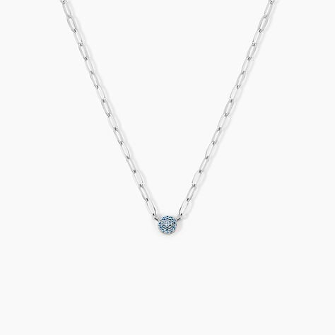 Collier Cesarie Argent Blanc Oxyde De Zirconium - Colliers avec pierres Femme | Marc Orian