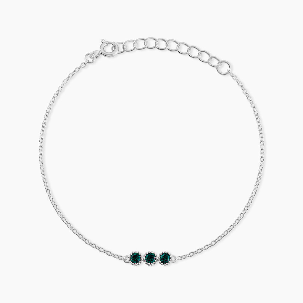 Bracelet Kasey Argent Blanc Oxyde De Zirconium - Bracelets fantaisie Femme | Marc Orian