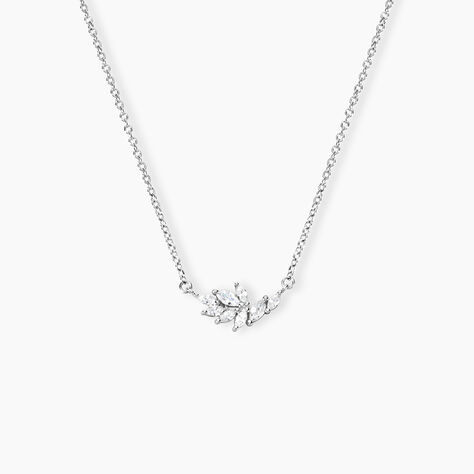 Collier Anastasya Argent Blanc Oxyde De Zirconium - Colliers avec pierres Femme | Marc Orian