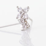 Boucles D'oreilles Puces Winter Flower Or Blanc Oxyde De Zirconium - Puces Femme | Marc Orian