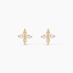 Boucles D'Oreilles Puces Dirk Or Jaune Oxyde De Zirconium - Puces Femme | Marc Orian