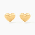 Boucles D'oreilles Puces Aricia Coeur Or Jaune - Puces Enfant | Marc Orian