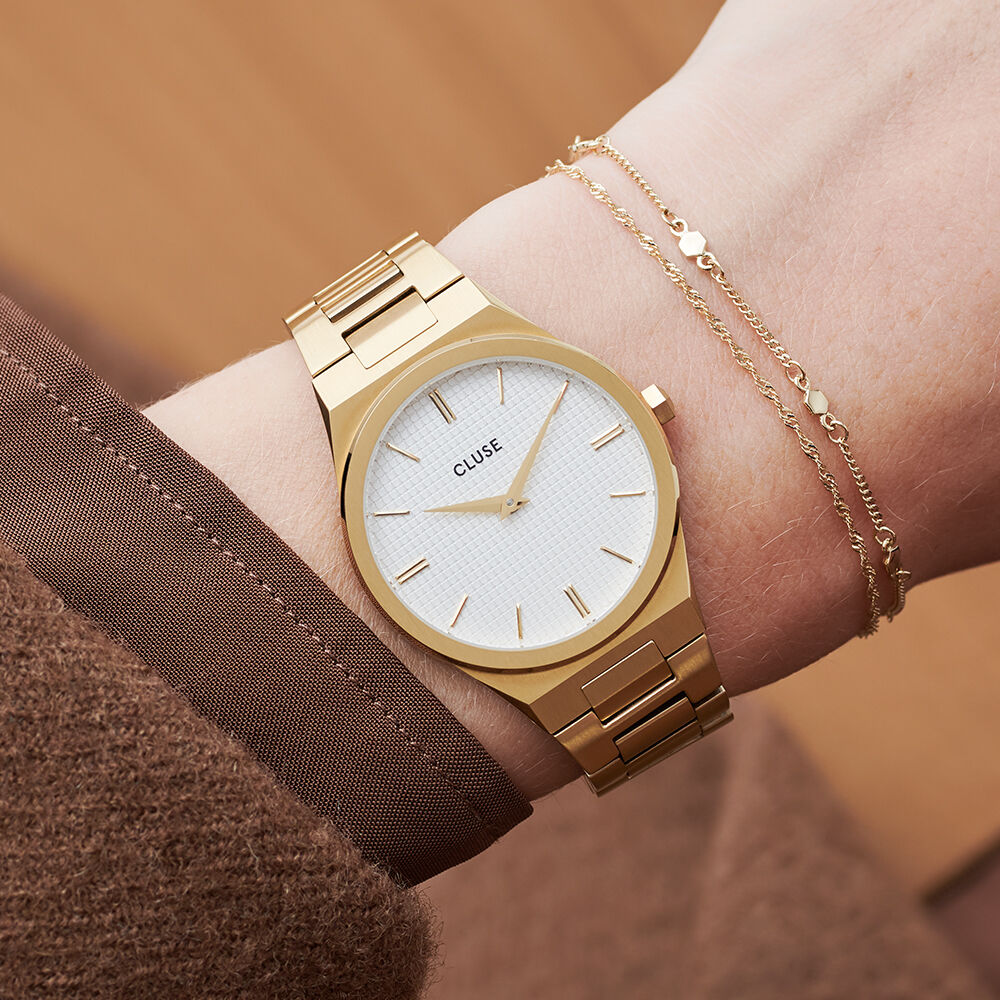 Montre Cluse Vigoureux Blanc - Montres classiques Femme | Marc Orian