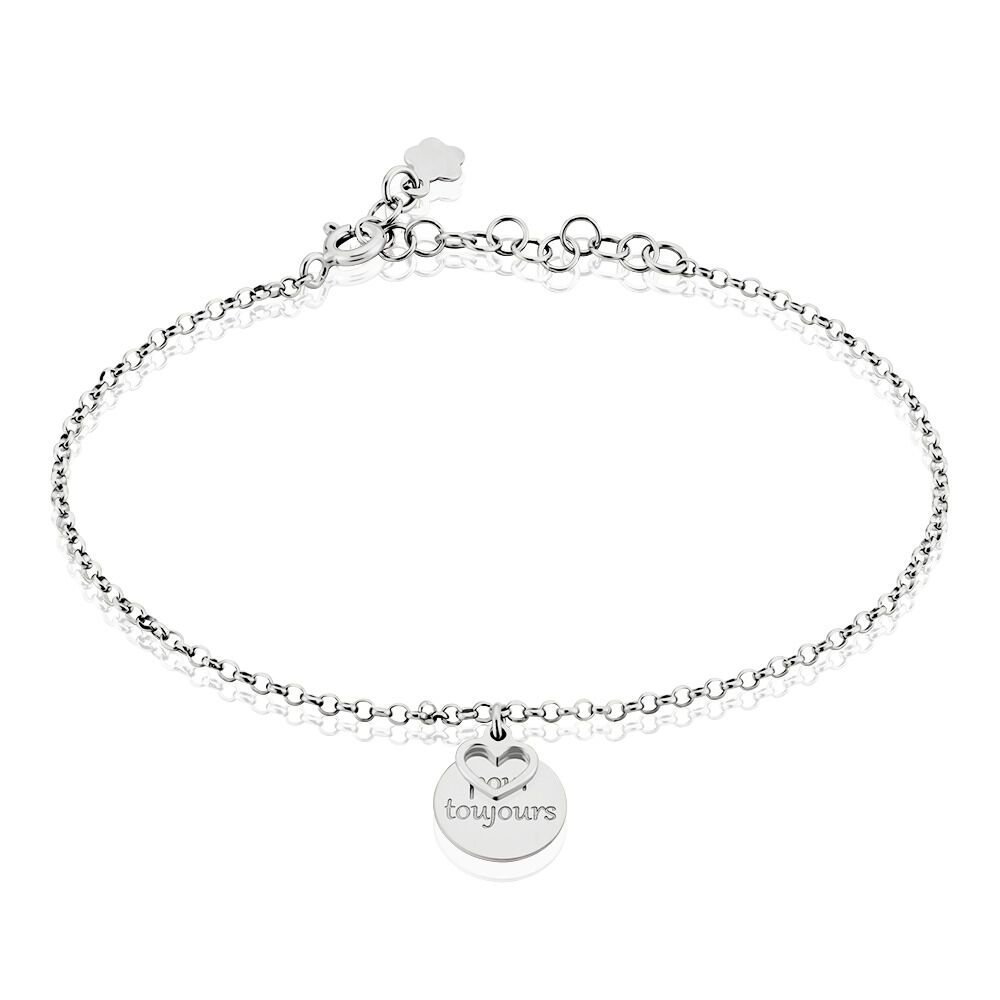 Bracelet Argent Blanc Ilie - Bracelets Medailles Femme | Marc Orian