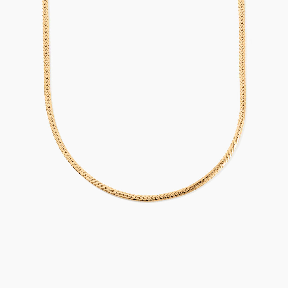 Collier Or Jaune Izel Maille Anglaise - Chaines Femme | Marc Orian