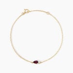 Bracelet Lylia Or Jaune Rhodolite Oxyde De Zirconium - Bracelets cha&icirc;nes Femme | Marc Orian