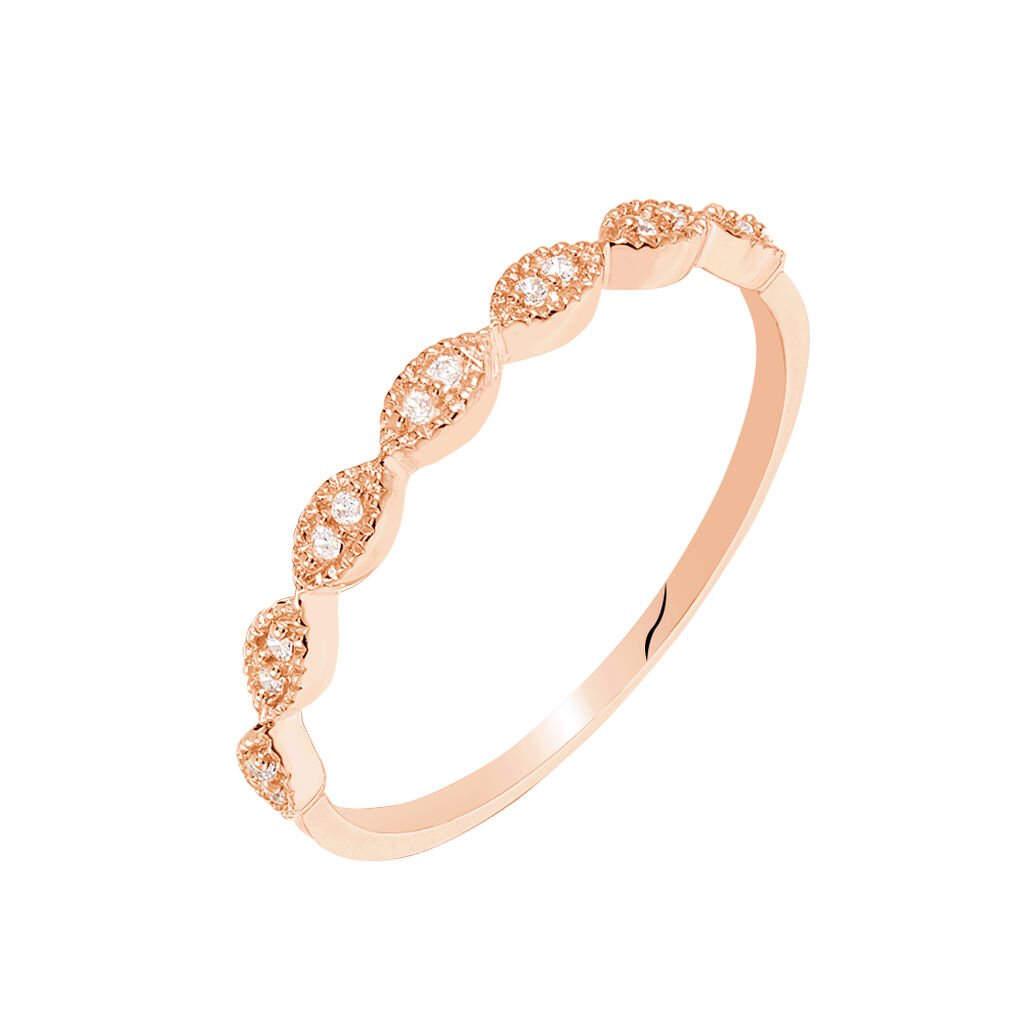 Bague Hestia Or Rose Oxyde De Zirconium - Bagues Femme | Marc Orian