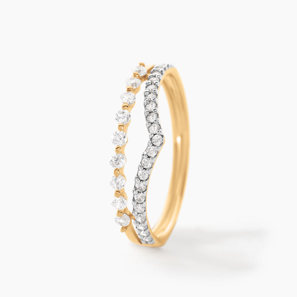 Bague Or Jaune Eclat D'etoile Oxyde De Zirconium - Bagues avec pierre Femme | Marc Orian