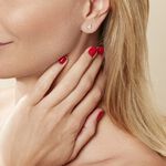 Boucles D'oreilles Puces Or Jaune Doreen Oxydes De Zirconium - Puces Famille | Marc Orian