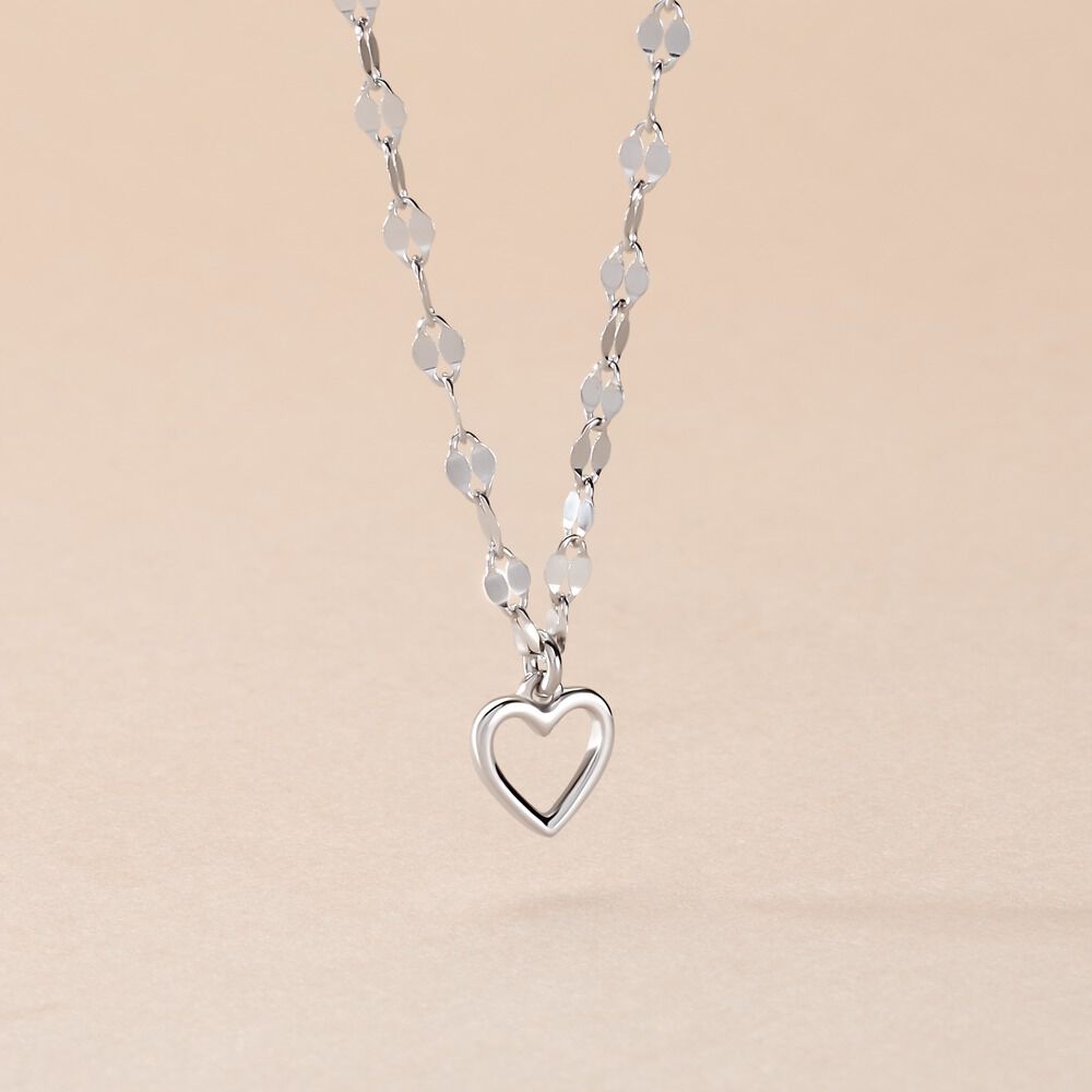Collier Argent Blanc Hariane - Colliers fantaisie Femme | Marc Orian