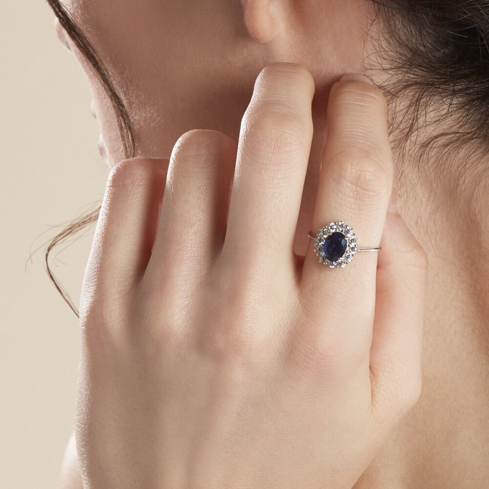Bague Perez 2 Argent Blanc Oxyde De Zirconium - Solitaires Femme | Marc Orian