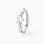 Bague Solitaire Sagan Argent Blanc Oxyde De Zirconium - Bijoux fantaisie Femme | Marc Orian